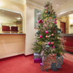 Christmas decorations at Adelphi Theatre