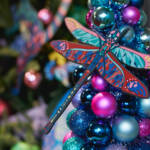 Christmas decorations at Gillian Lynne Theatre