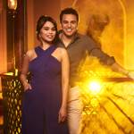 Luke Brady and Mae Ann Jorolan as Hercules and Meg inside Theatre Royal Drury Lane